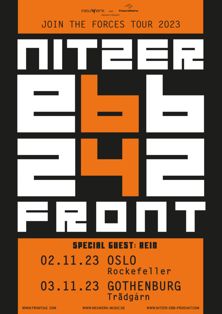 FRONT 242 + NITZER EBB – Join The Forces Tour 2023